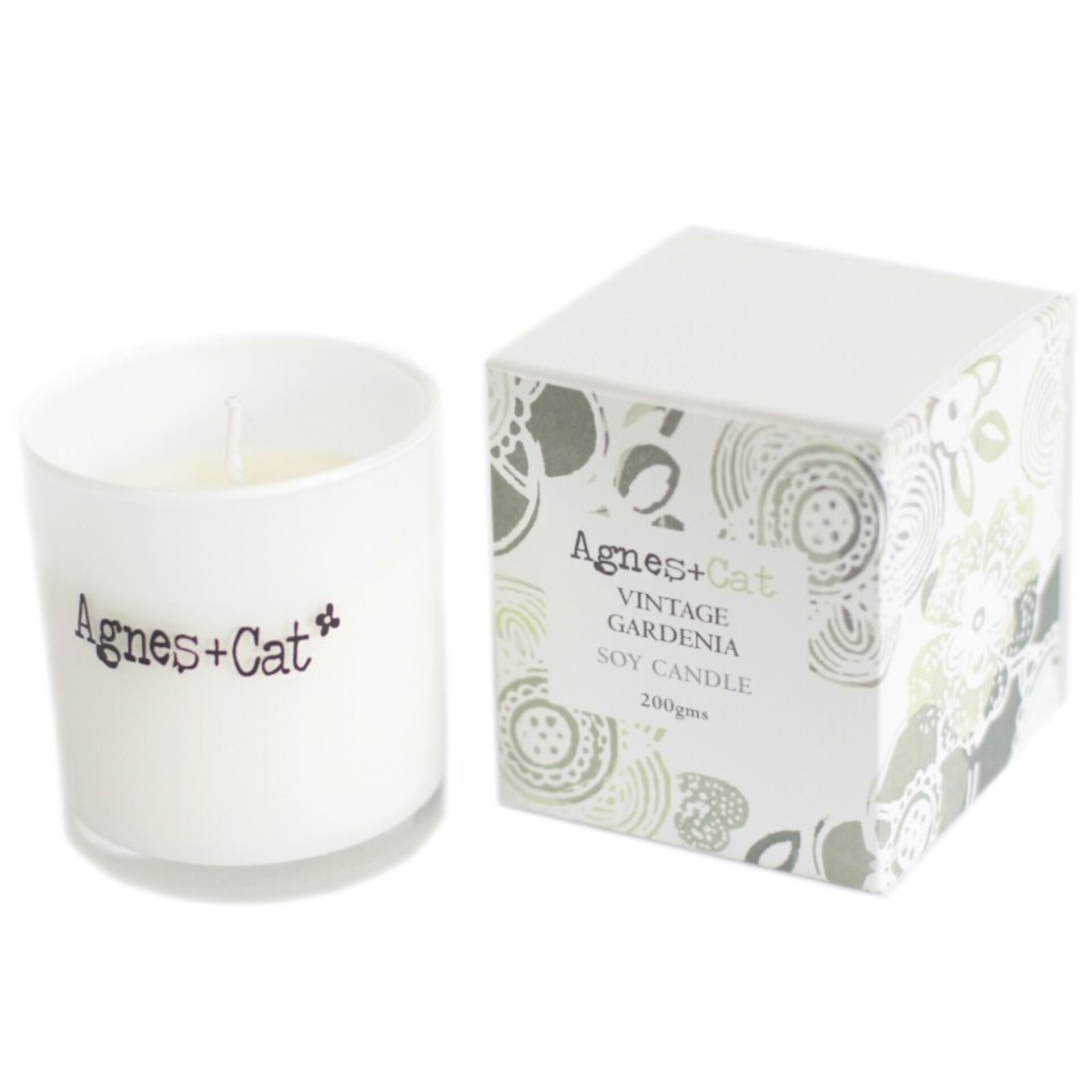 Vela de Cera de Soja Agnes & Cat – Aroma Gardenia Vintage - 2