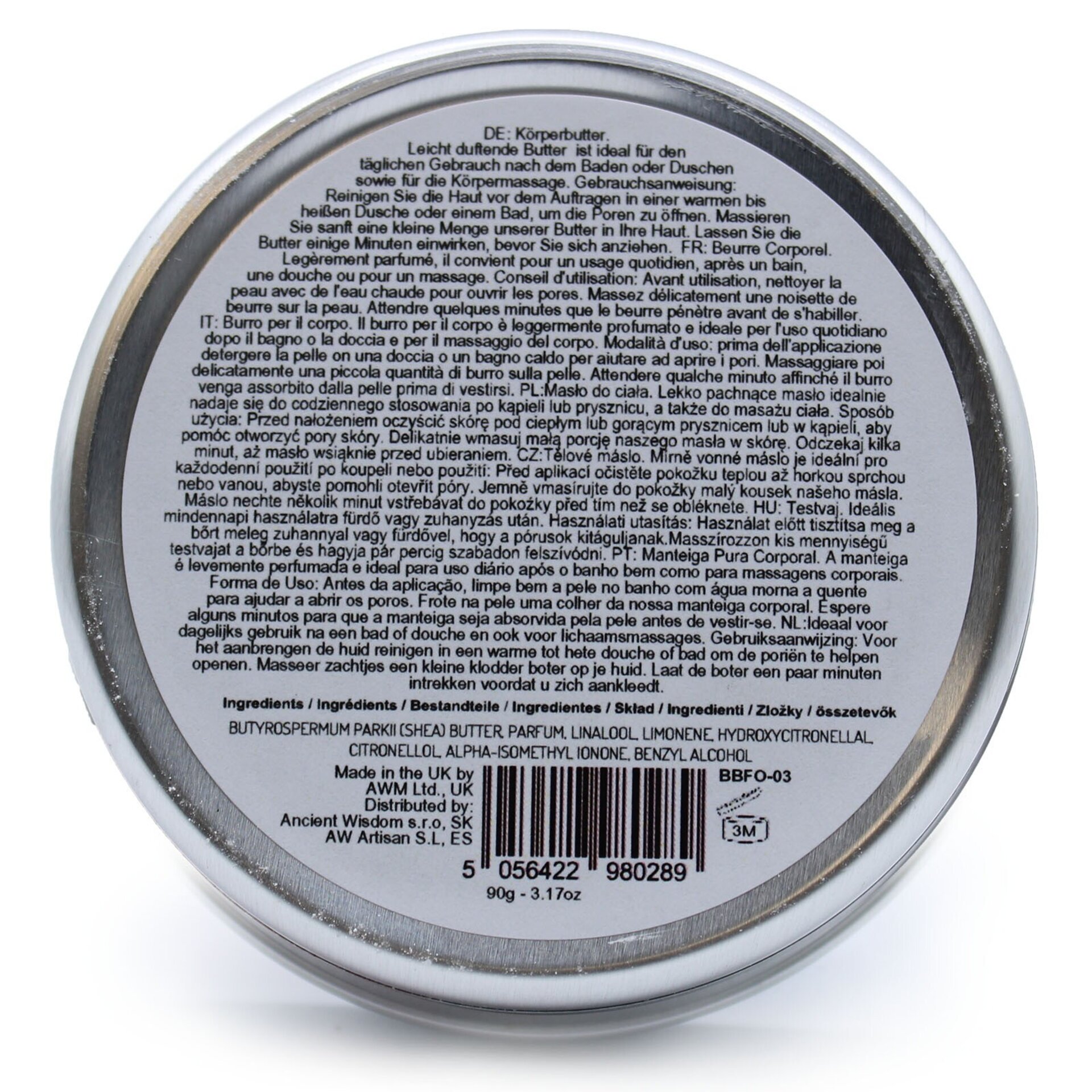 Manteca Corporal de Karité Perfumada Orquídea 90g - 2