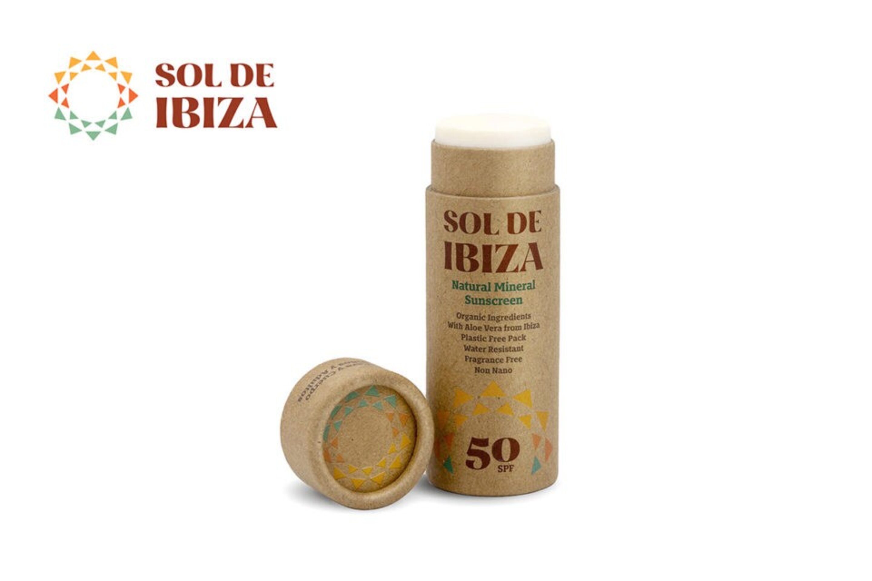 Protector Solar Natural Solido SPF50 Vegan 45g Sol de Ibiza - 1