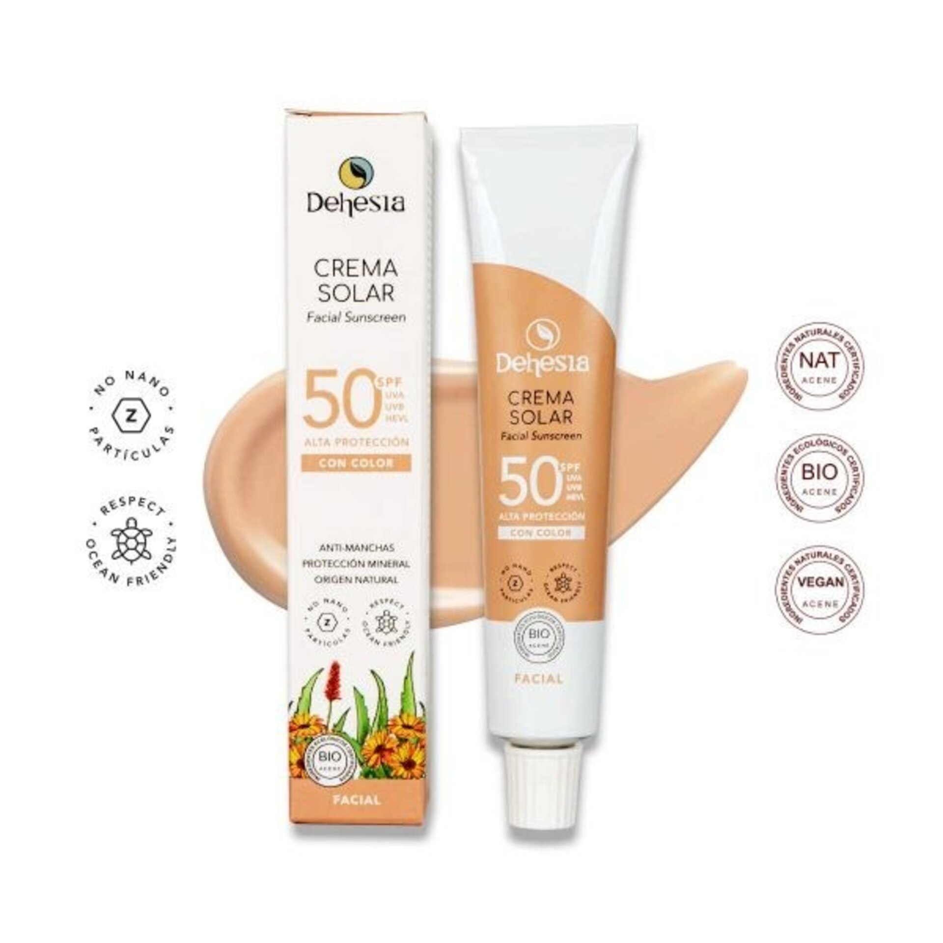 Crema Solar Facial Protector BIO SPF50 antimanchas - 3